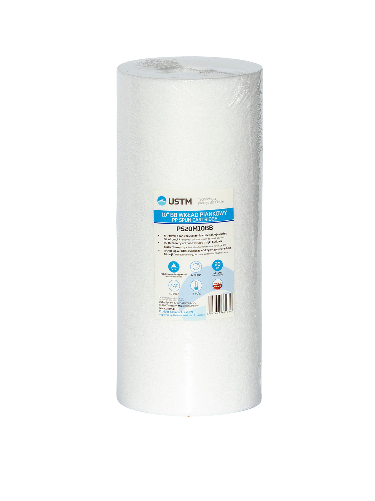 Cartus filtru Big Blue 20” impuritati USTM 20 MICRONI 1 cartus big blue 20 impuritati ustm 20 microni 8933 1 16692759232208