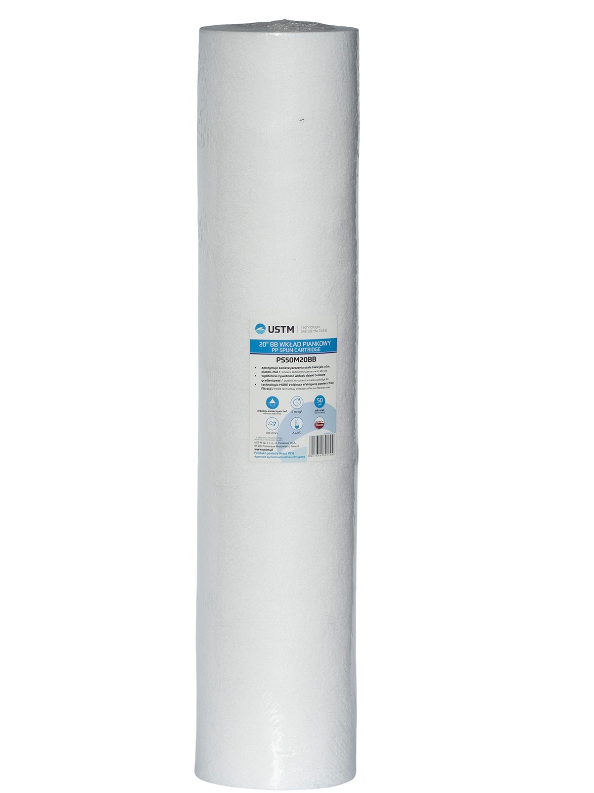 Cartus filtru Big Blue 20” impuritati USTM 50 MICRONI 1 cartus big blue 20 impuritati ustm 50 microni 8934 1 16692759643006