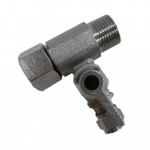 Conector metalic 3/8*1/4*3/8 cu robinet  cu filet  1/4”