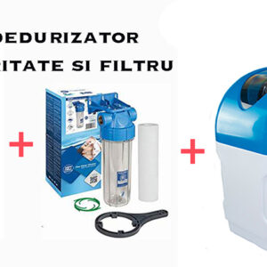 Pachet promo Dedurizator BlueSoft K30/VR34 12,5 l răşină  , test duritate si set carcasa filtru FHPR34-B1-AQ