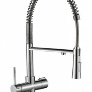 Robinet cu 3 cai Argintiu DELUXE 120CH