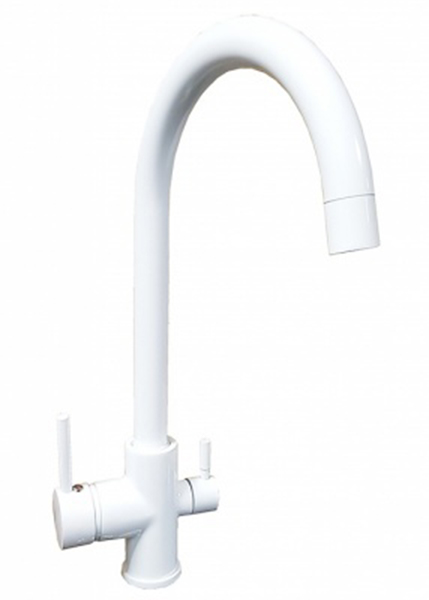 Robinet cu 3 cai CLASSIC GRANIT ALB 201 WH-GR 1 robinet 3 cai classic alb 1