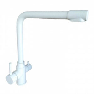 Robinet cu 3 cai STANDART GRANIT ALB 202 GR-WH