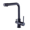 Robinet 3 cai Negru A103