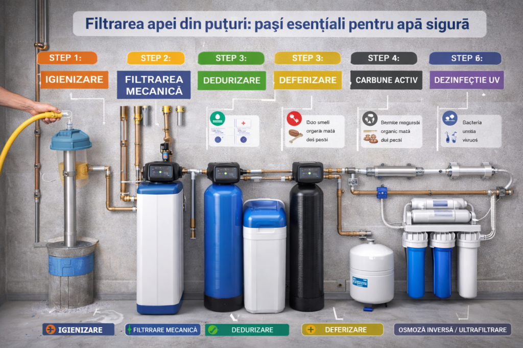 Filtrarea apei din puțuri ghid complet 2026