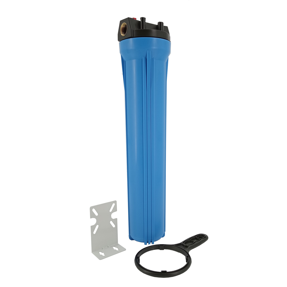 Carcasa slim 20" conexine in/out 1" cu suport prindere si cheie filtru 1 22 1 22carcasa slim 20