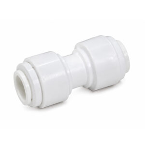Conector plastic conectare furtun  3/8 ” pe o parte si conectare furtun  3/8 ” pe cealalta parte
