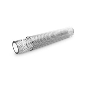 Furtun PVC transparent cu insertie textila 12mm diametru interior , 17 mm diametru exterior