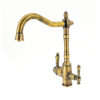Robinet cu 3 cai D-801 BRONZ